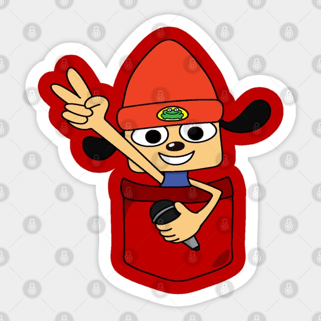 Pocket PaRappa! Sticker by alexhefe